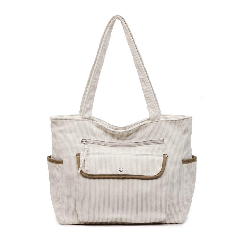 Tote torba, urban minimalist stil, PU materijal, velika kapaciteta, kvadratnog oblika, horizontalni dizajn, zatvarač, unutarnje pretince: skriven džep sa zipom, džep za telefon, dokumente, jedna naramenica, jesen 2025