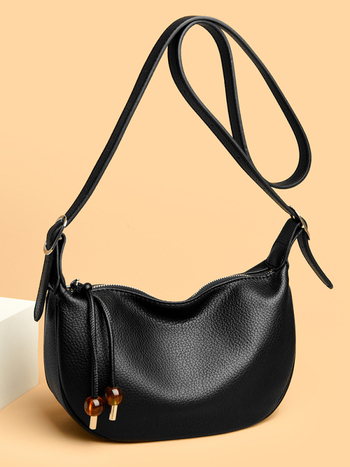 Dumpling Bag za žene — (Urban stil; PU materijal; Stil Dumpling Bag; Otvaranje na zatvarač; Unutarnji džepovi: džep sa zatvaračem i džep za mobitel)