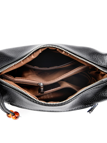 Dumpling Bag za žene — (Urban stil; PU materijal; Stil Dumpling Bag; Otvaranje na zatvarač; Unutarnji džepovi: džep sa zatvaračem i džep za mobitel)