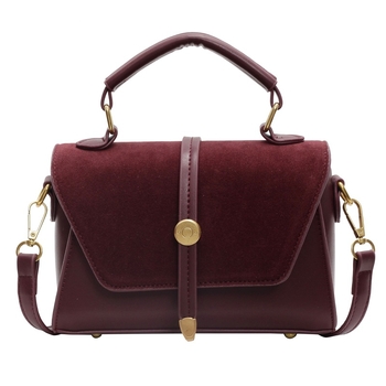 Crossbody mini kvadratna torbica, PU materijal, gradski stil, džep za telefon, zatvaranje poklopcem