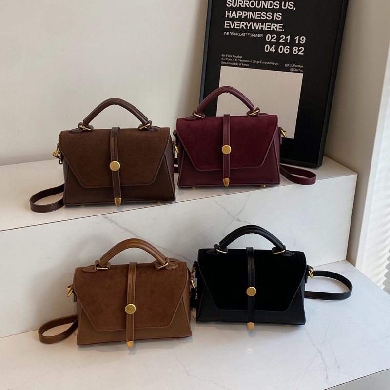 Crossbody mini kvadratna torbica, PU materijal, gradski stil, džep za telefon, zatvaranje poklopcem