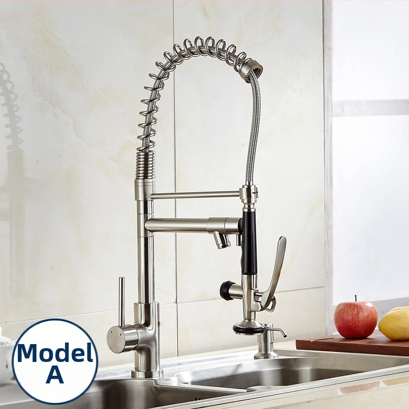 Kuchynský drezový kohút s meďou, keramickým jadrom ventilu a dvojitým prepojením