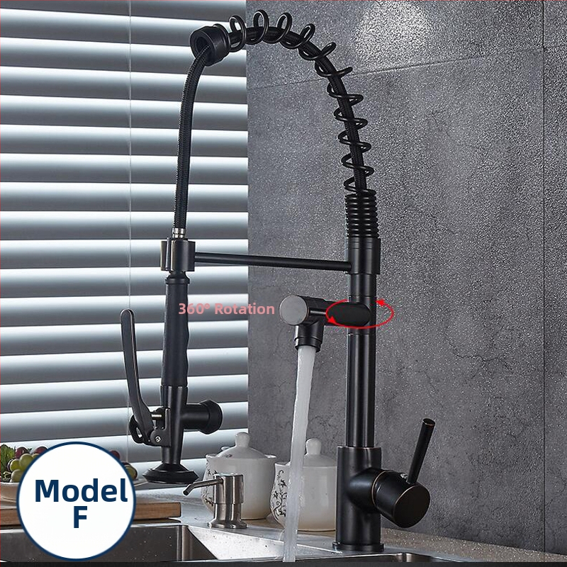 Kuchynský drezový kohút s meďou, keramickým jadrom ventilu a dvojitým prepojením