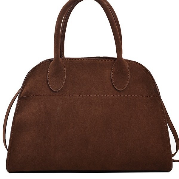 Geantă tote din velur de piele de cerb, capacitate mare, închidere cu fermoar, formă orizontală pătrată, buzunar pentru telefon