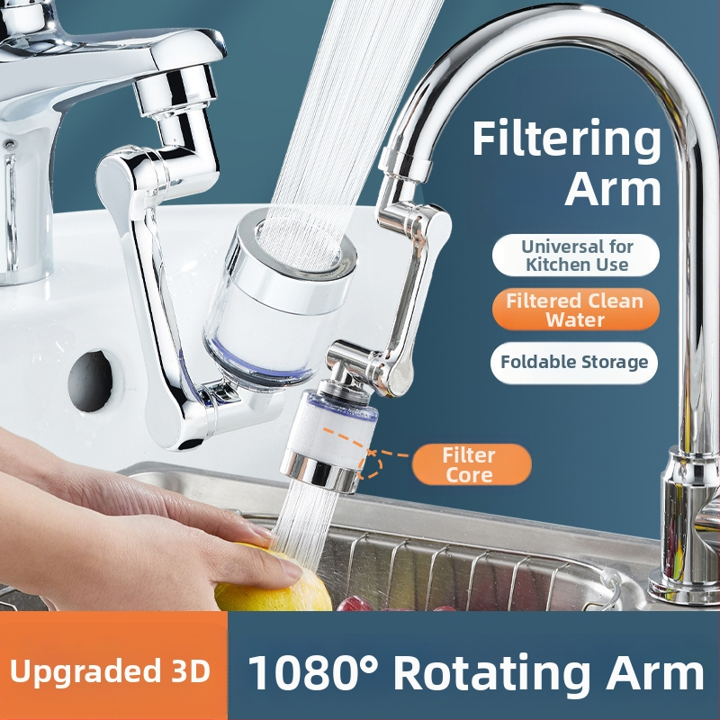 Filtr na kohútik s otočným predĺžením 1080° a aerátorom – ABS, Xiangyun