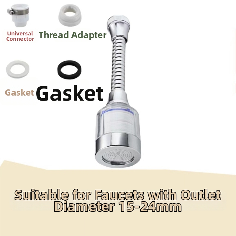 Filtr na kohútik s otočným predĺžením 1080° a aerátorom – ABS, Xiangyun