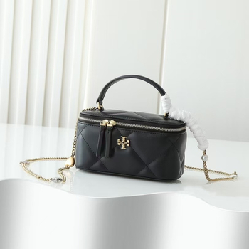 Crossbody torba s lancem, cilindrični oblik kutije, prirodna koža, zatvaranje zipom, unutarnja džep za telefon — street fashion