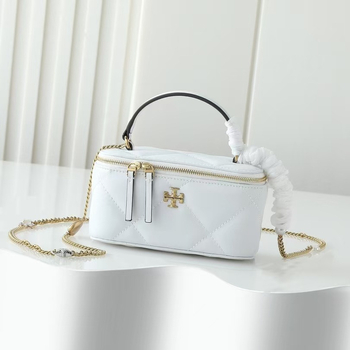Crossbody torba s lancem, cilindrični oblik kutije, prirodna koža, zatvaranje zipom, unutarnja džep za telefon — street fashion