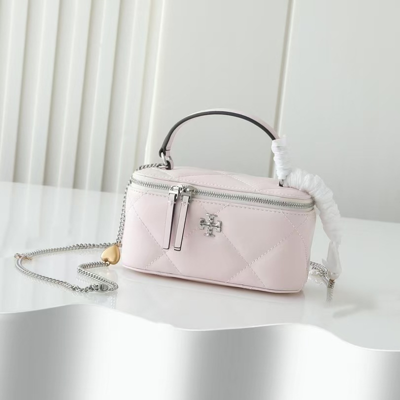 Crossbody torba s lancem, cilindrični oblik kutije, prirodna koža, zatvaranje zipom, unutarnja džep za telefon — street fashion