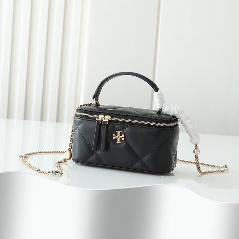 Crossbody torba s lancem, cilindrični oblik kutije, prirodna koža, zatvaranje zipom, unutarnja džep za telefon — street fashion