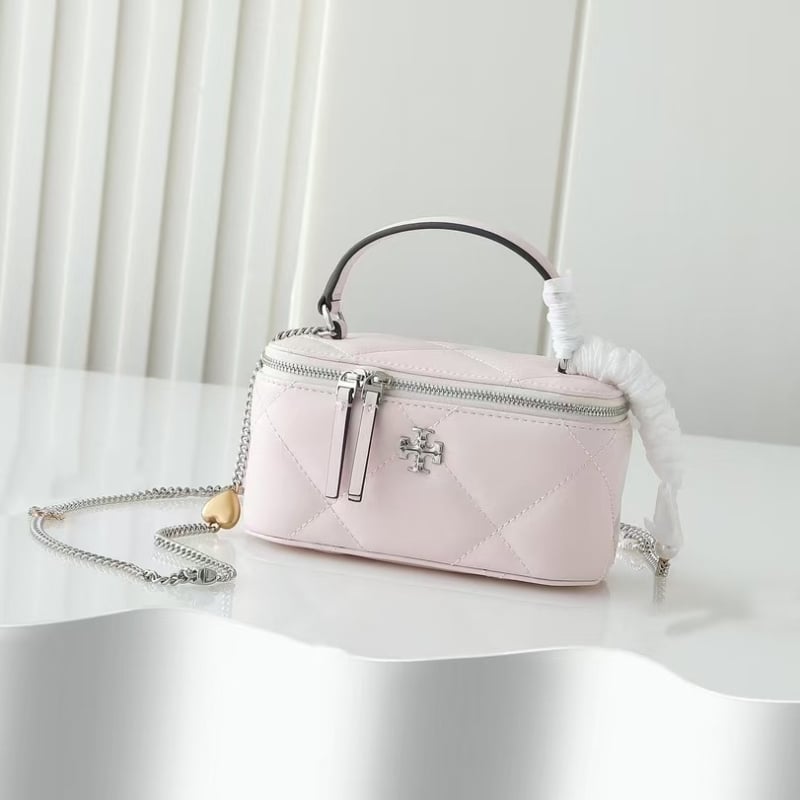 Crossbody torba s lancem, cilindrični oblik kutije, prirodna koža, zatvaranje zipom, unutarnja džep za telefon — street fashion