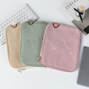 Unisex torba preko ramena za tablet s prozračnim poliesterskim materijalom, podstava od poliestera, uzorak slova, jesen 2024