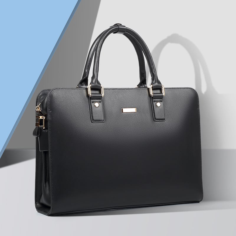 Επαγγελματική τσάντα από γνήσιο δέρμα, διπλού στρώματος από βοδινού δέρματος, αδιάβροχη, μεγάλη χωρητικότητα