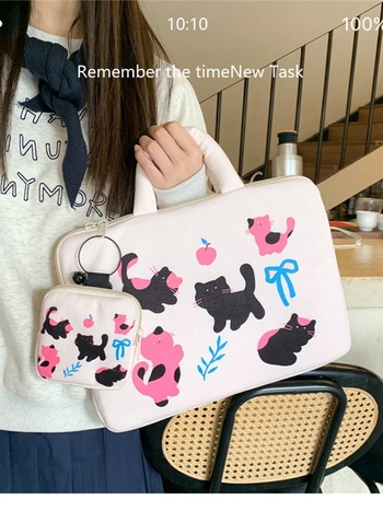 Geantă pentru laptop în stil street-trend, cu model anime (nylon; anti-furt; căptușeală poliester; unisex)