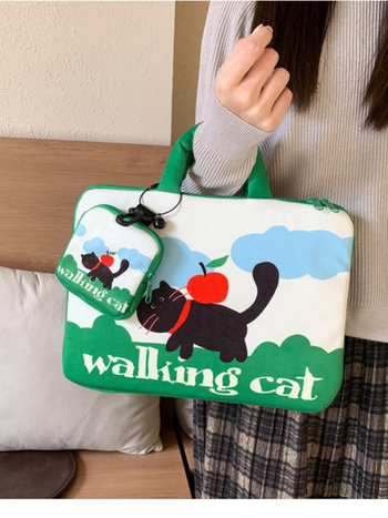 Geantă pentru laptop în stil street-trend, cu model anime (nylon; anti-furt; căptușeală poliester; unisex)
