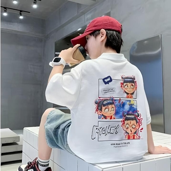 Πόλο πουκάμισο - Κορεατική έκδοση; Βαμβάκι; Καλοκαίρι; Αγόρια 8+ ετών