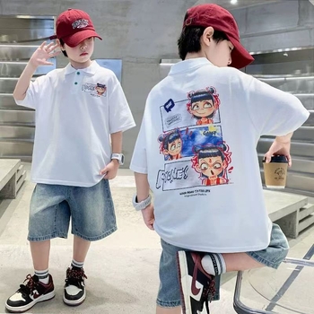 Πόλο πουκάμισο - Κορεατική έκδοση; Βαμβάκι; Καλοκαίρι; Αγόρια 8+ ετών