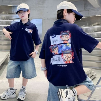 Πόλο πουκάμισο - Κορεατική έκδοση; Βαμβάκι; Καλοκαίρι; Αγόρια 8+ ετών