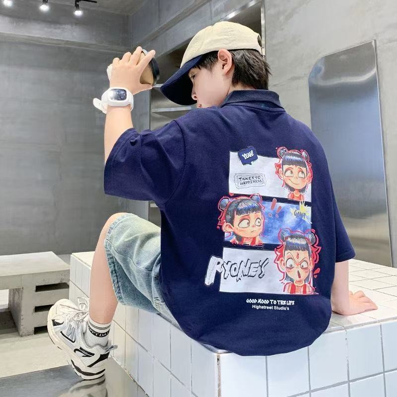 Πόλο πουκάμισο - Κορεατική έκδοση; Βαμβάκι; Καλοκαίρι; Αγόρια 8+ ετών