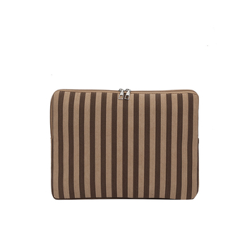 Corduroy zaštitna futrola za tablet i prijenosno računalo, prugasti uzorak, gradski minimalistički stil, prozračna, otporna na habanje, podstava od poliestera