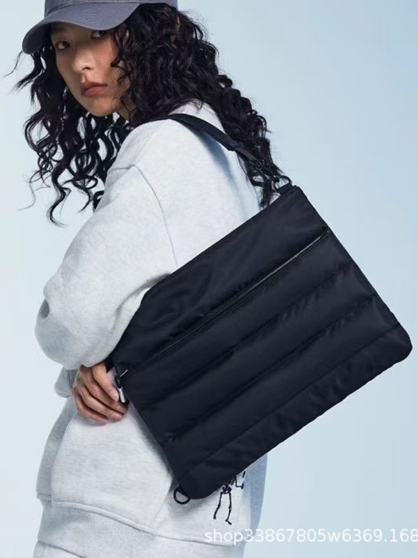 Torba za prijenosno računalo, Oxford platno, prozračna i ultralagana, podstavljena ručka, protivpadanje i apsorpcija udaraca, gradski minimalistički dizajn, crossbody preko ramena