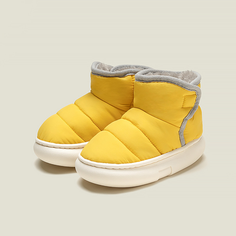Dječje zimske papuče s plišanim podstavkom, unutarnja antislip PVC potplat, Velcro zatvarač, debeli dizajn