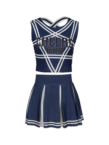 Kostim za cheerleading cosplay za scenu – za žene, materijal spandex/poliester, ljeto 2023, dobna skupina 18–24
