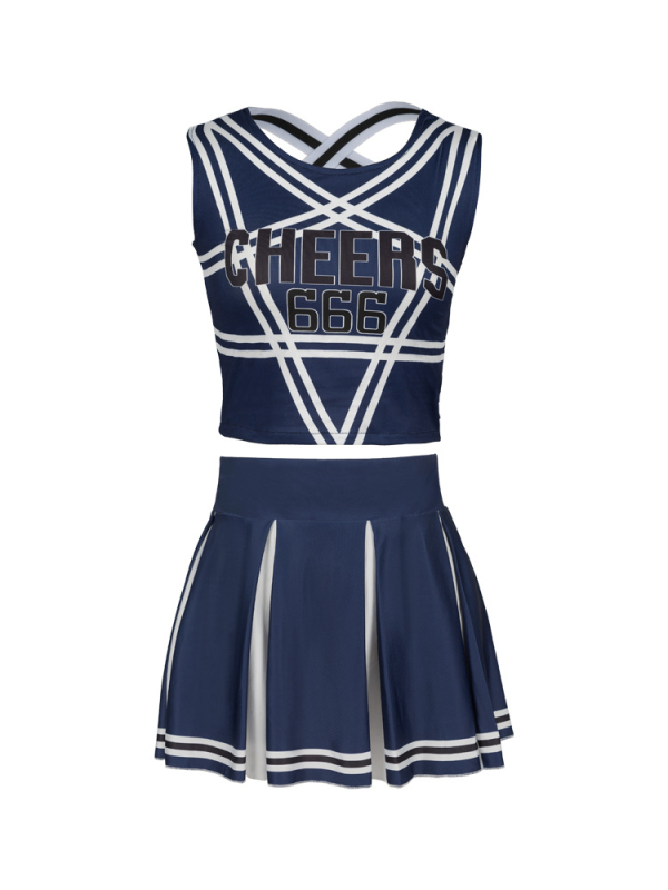 Kostim za cheerleading cosplay za scenu – za žene, materijal spandex/poliester, ljeto 2023, dobna skupina 18–24