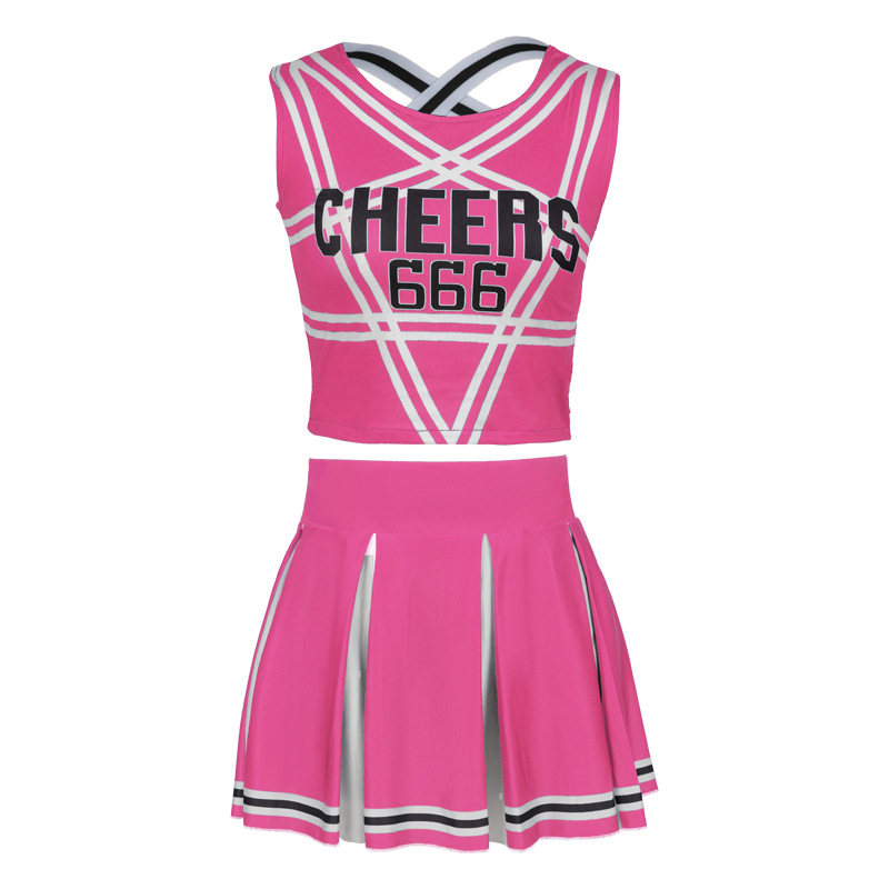 Kostim za cheerleading cosplay za scenu – za žene, materijal spandex/poliester, ljeto 2023, dobna skupina 18–24