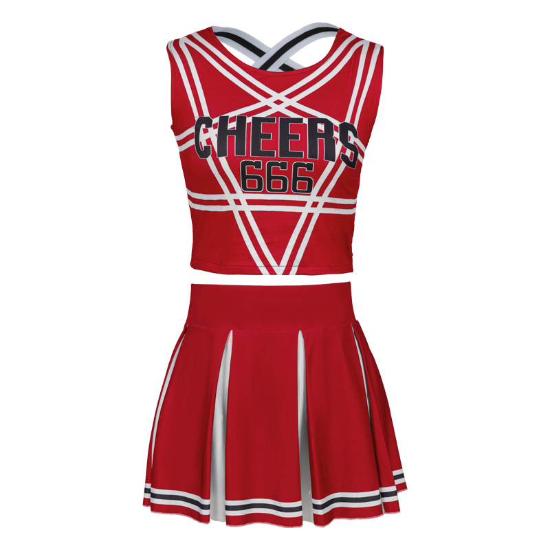 Kostim za cheerleading cosplay za scenu – za žene, materijal spandex/poliester, ljeto 2023, dobna skupina 18–24