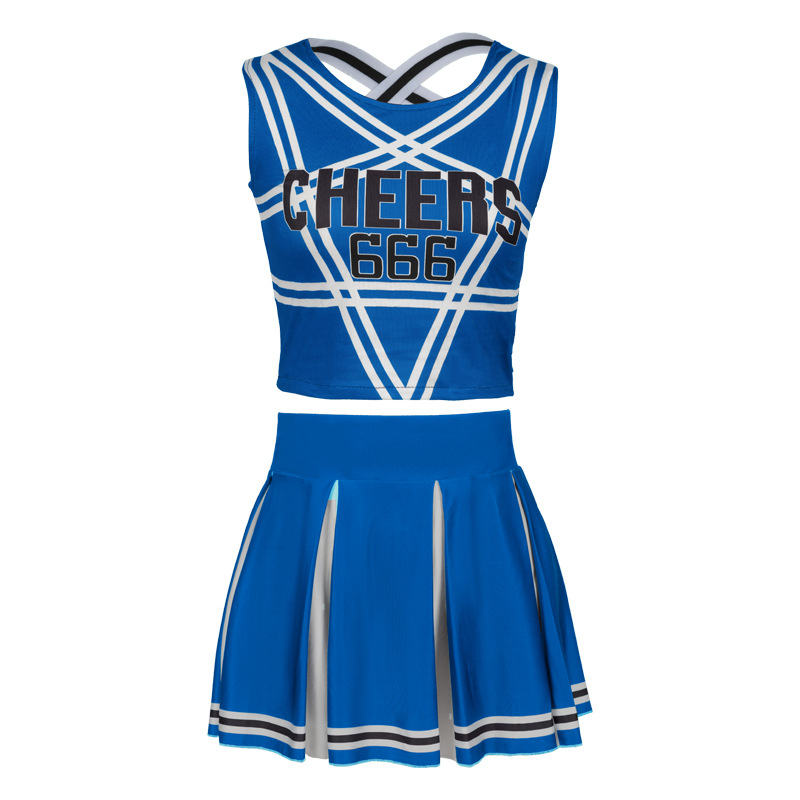 Kostim za cheerleading cosplay za scenu – za žene, materijal spandex/poliester, ljeto 2023, dobna skupina 18–24