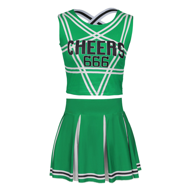 Kostim za cheerleading cosplay za scenu – za žene, materijal spandex/poliester, ljeto 2023, dobna skupina 18–24