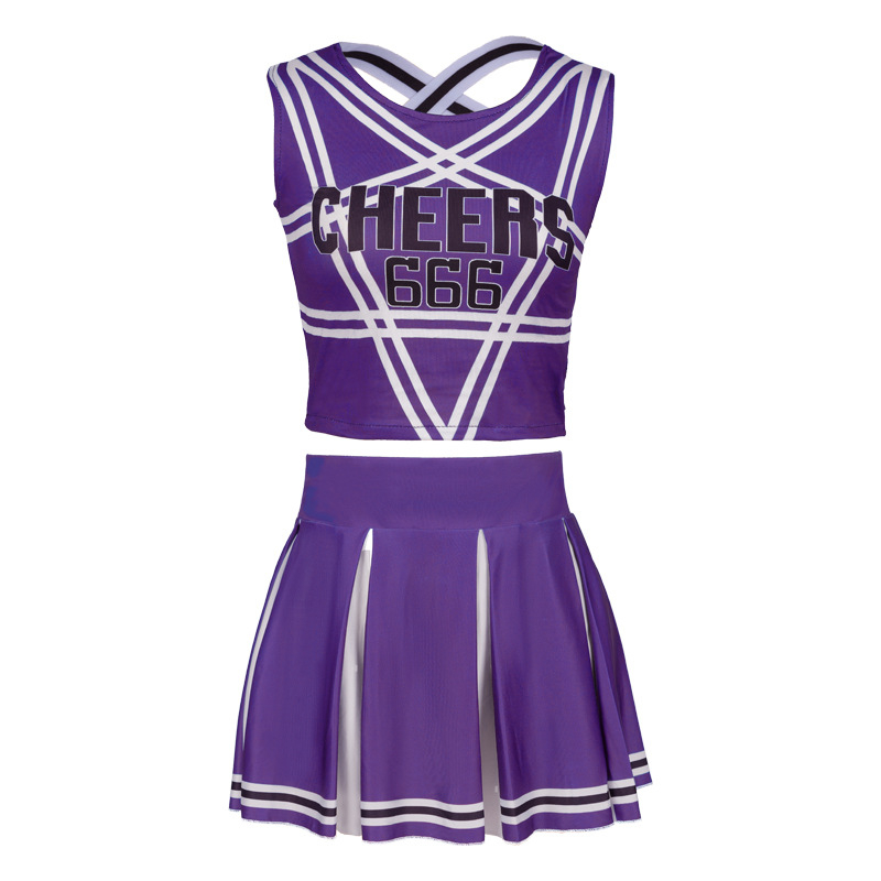 Kostim za cheerleading cosplay za scenu – za žene, materijal spandex/poliester, ljeto 2023, dobna skupina 18–24