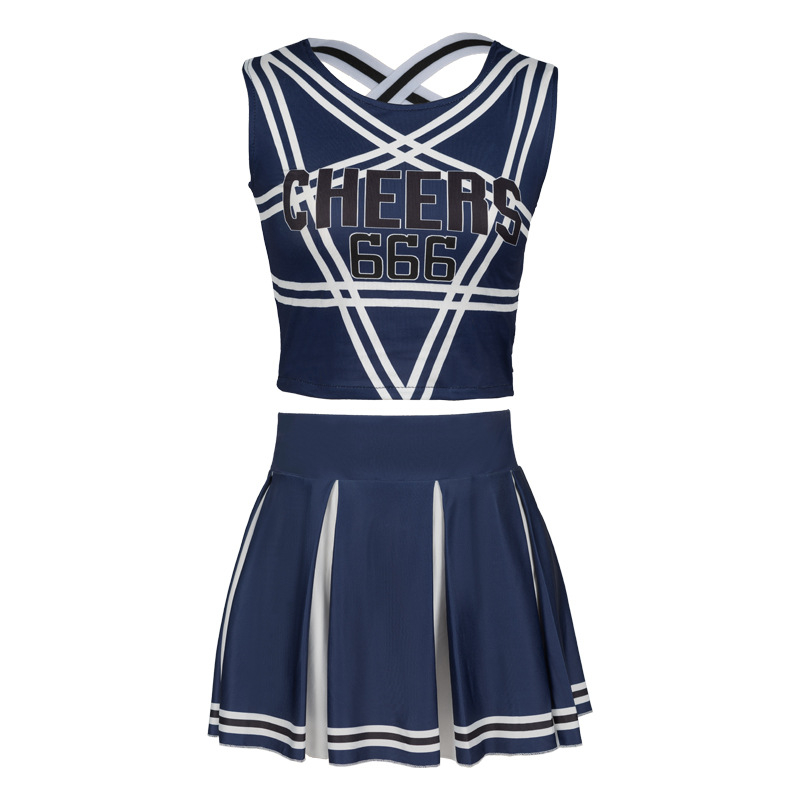 Kostim za cheerleading cosplay za scenu – za žene, materijal spandex/poliester, ljeto 2023, dobna skupina 18–24