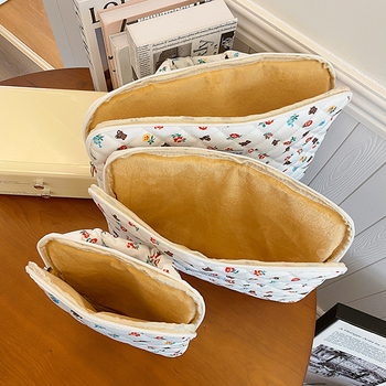 Τσάντα tablet και φορητού υπολογιστή με μοτίβο αρκούδας, νάιλον υλικό, επένδυση από φλίς, αδιάβροχη, εξαιρετικά ελαφριά, unisex