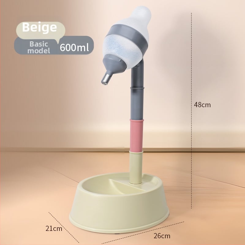 Автоматично поене за домашни любимци с двойна купа от неръждаема стомана, удароустойчива конструкция, регулируемо хранене