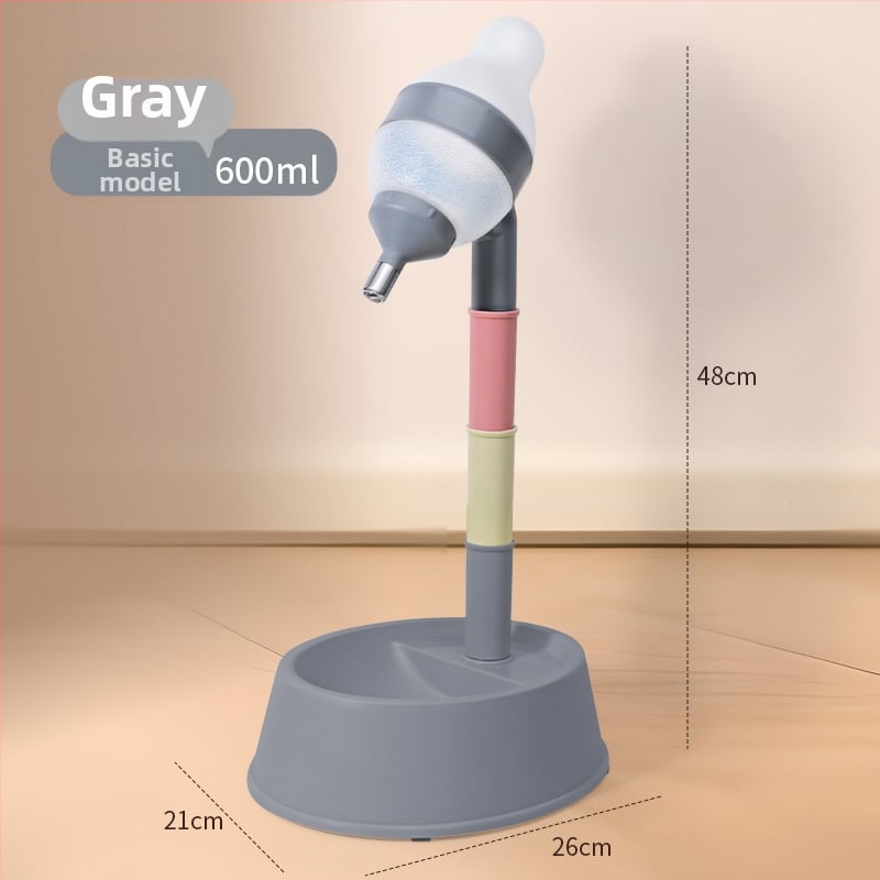 Автоматично поене за домашни любимци с двойна купа от неръждаема стомана, удароустойчива конструкция, регулируемо хранене