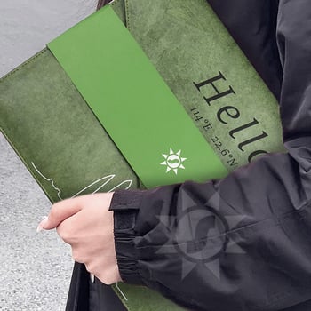 DuPont Paper torba za laptop – vodootporna, ultra lagana, proširiva, uzorak slova, podstava od poliestera – Daylight Light City