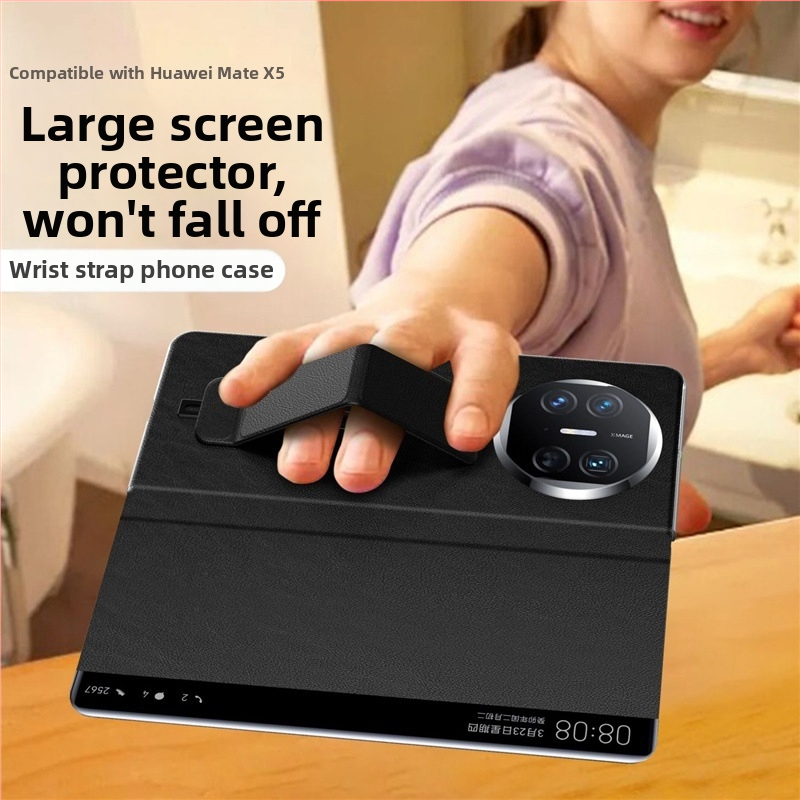 PUzdro Huawei Mate X5 – ochranný kryt, obchodný štýl; materiál: preglejka; kompatibilný s Huawei Mate X5