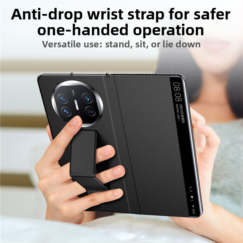 PUzdro Huawei Mate X5 – ochranný kryt, obchodný štýl; materiál: preglejka; kompatibilný s Huawei Mate X5