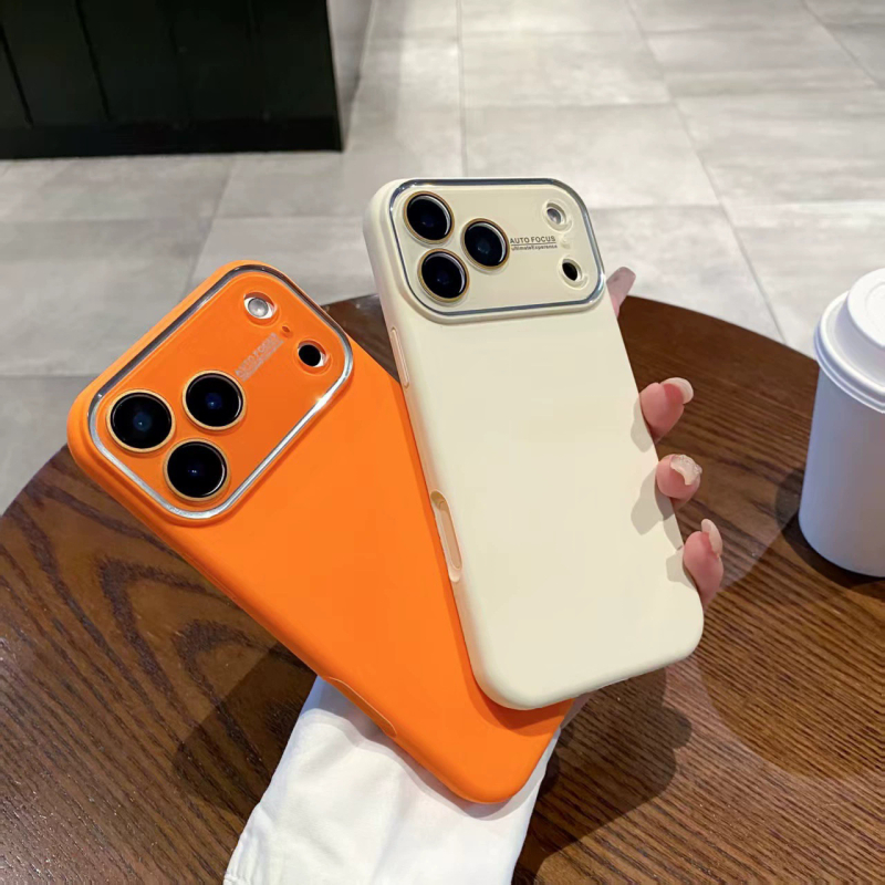 Kutija od tekućeg silikona s velikim prozorom za iPhone 12–17 Pro/Max (mat završnica) – otporna na udarce, ogrebotine, otiske prstiju, odvodi toplinu