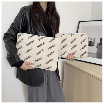 Korduroy clutch torba s podstavom od poliestera, proljeće 2025, street fashion, unisex.