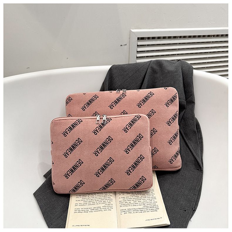 Korduroy clutch torba s podstavom od poliestera, proljeće 2025, street fashion, unisex.
