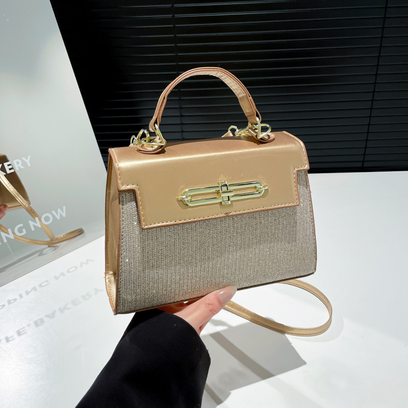 PU Crossbody Kvadratna Torbica s PU Podlogom, Horizontalni Oblik, Pokriven Otvor, Ljeto 2025