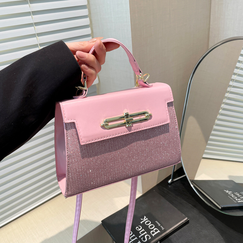 PU Crossbody Kvadratna Torbica s PU Podlogom, Horizontalni Oblik, Pokriven Otvor, Ljeto 2025