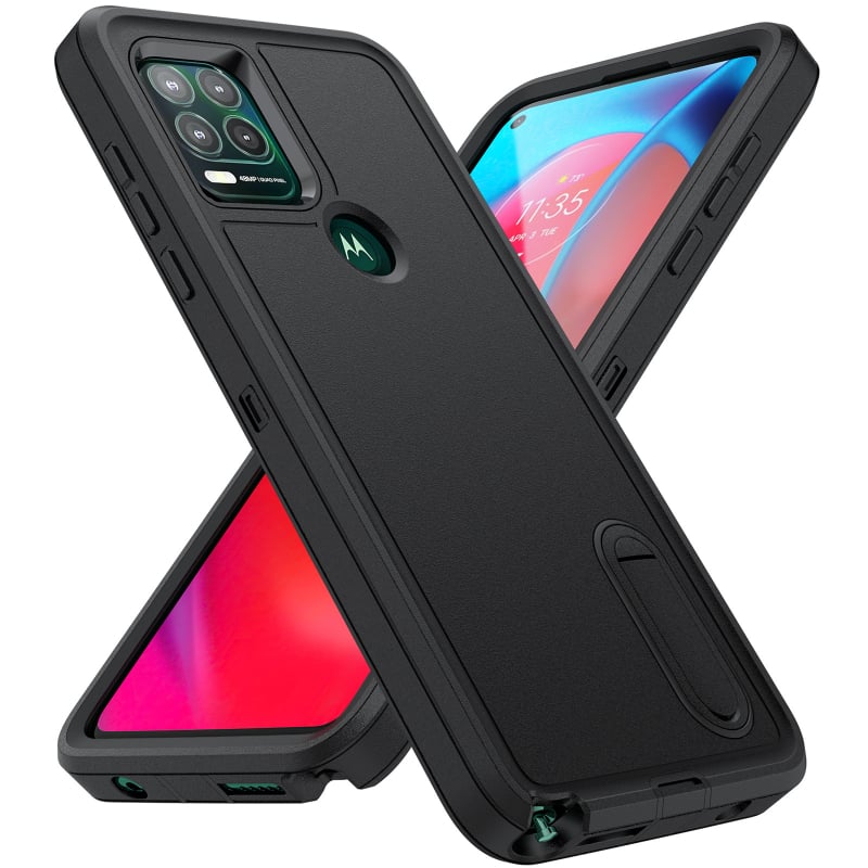 Θήκη Motorola Moto G Play με βάση στήριξης, TPU+PC υλικό, προστασία από πτώσεις