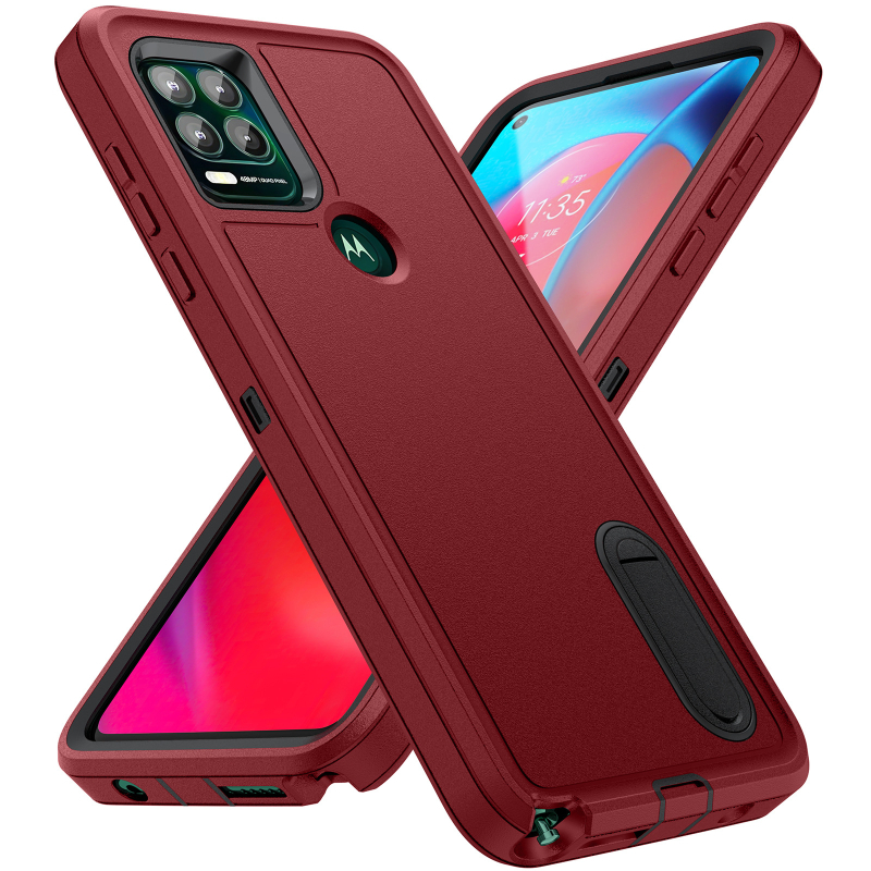 Θήκη Motorola Moto G Play με βάση στήριξης, TPU+PC υλικό, προστασία από πτώσεις