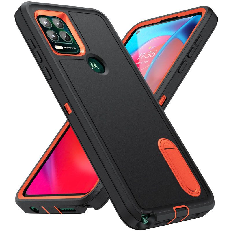 Θήκη Motorola Moto G Play με βάση στήριξης, TPU+PC υλικό, προστασία από πτώσεις