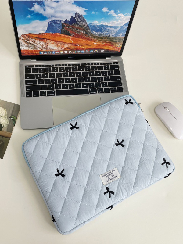 Nylon torba za prijenosno računalo s unutarnjom podstavom za Apple MacBook iPad - ultralak, otporan na udarce, podstava od poliestera, za žene
