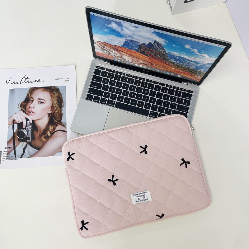 Nylon torba za prijenosno računalo s unutarnjom podstavom za Apple MacBook iPad - ultralak, otporan na udarce, podstava od poliestera, za žene